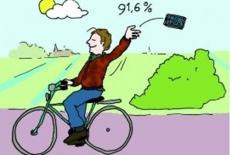 Fietser wil geen apps maar appeltaart