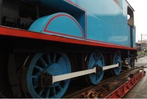 Stoomlocomotief Thomas in Spoorwegmuseum