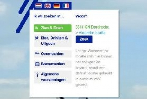 Mobiele website VVV Zuid-Holland Zuid