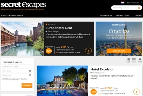 Escapes login secret Secret Escapes