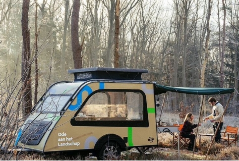 Holland Marketing tourt met Panorama caravan door Nederland