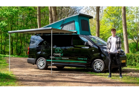 Jonge ondernemer (20) lanceert 100% elektrisch camperverhuur bedrijf