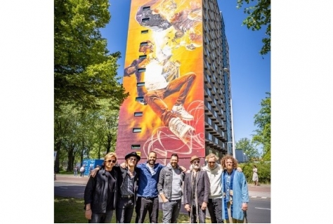 Hoogste mural van Nederland staat in Den Haag