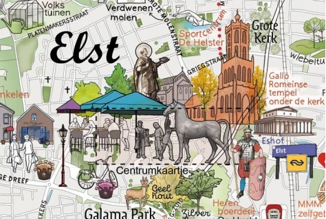 Belevingskaart Elst opgeleverd