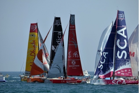 Koning naar Ocean Race in Scheveningen