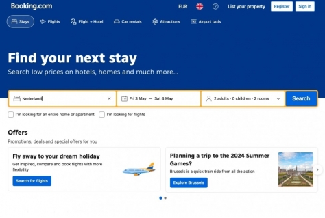 Prima eerste kwartaal voor Booking Holidays