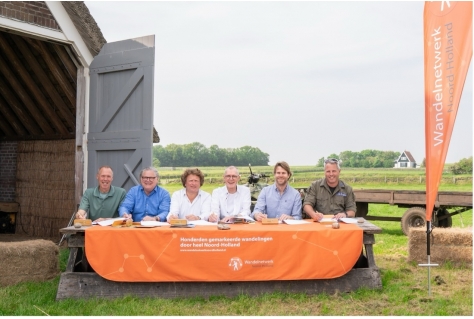 Texel tekent voor Wandelnetwerk Noord-Holland 