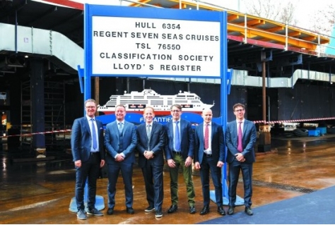 Kiellegging van Seven Seas Prestige