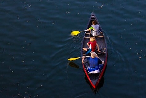Eiland voor recreatie en sport bij Amsterdam