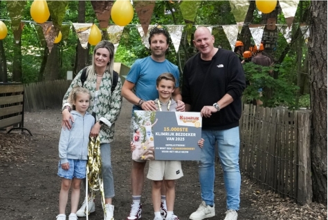 Klimrijk Brabant verwelkomt 15.000ste bezoeker tijdens jubileumjaar