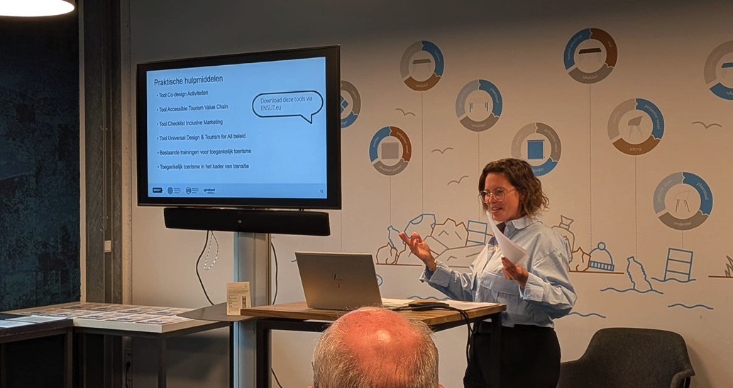 Veroniek Maat tijdens haar presentatie in The Green House op 9 juni 2026.