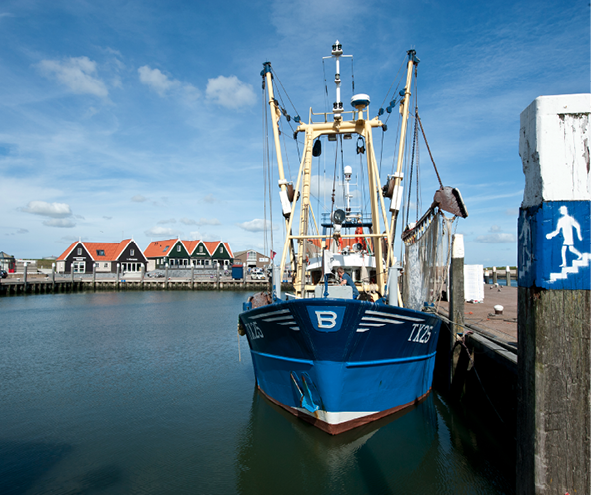 Oudeschild, de thuishaven van de Texelse vissersvloot.