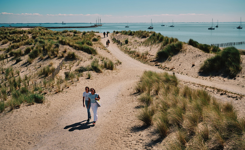 De Marker Wadden zijn aangelegde eilanden. Foto: Schokker Fotografie.