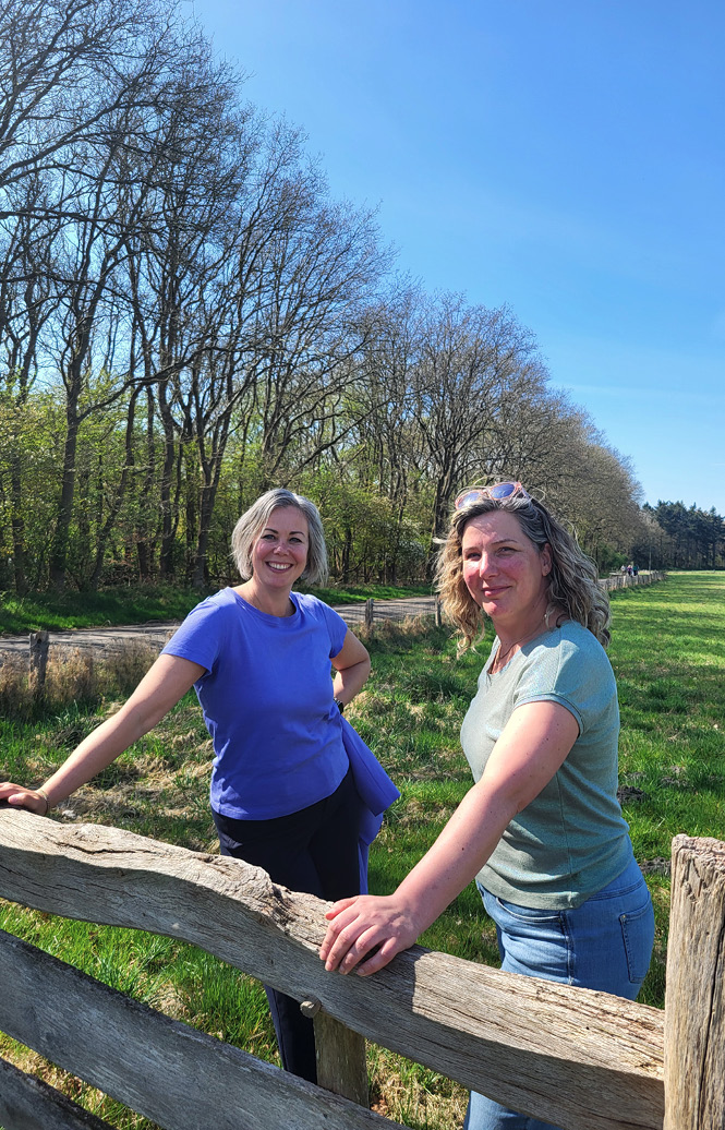 Elizabeth Stoit (links) en Yvonne Cornax. Elizabeth Stoit (links) en Yvonne Cornax.